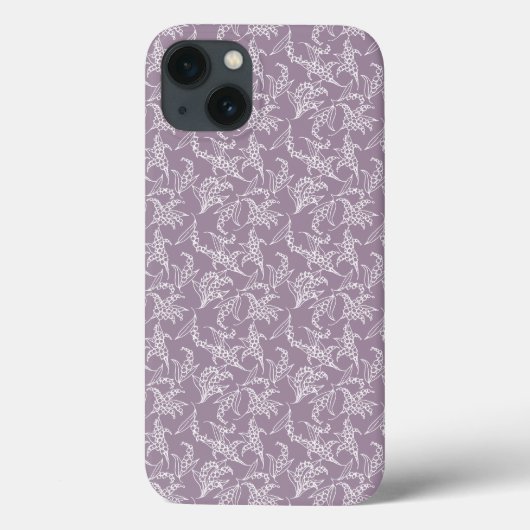 Coque ipad chic, Lys blancs de la vallée : Mauve (Verso)