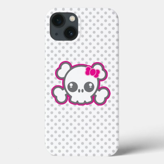 Coque ipad crâne rose Kawaii (Verso)