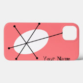 Coque ipad Dazzle Rose 'Your Name' (Verso (horizontal))