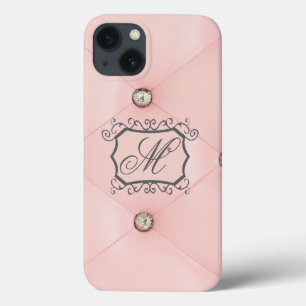 Coque ipad de bijoux en cuir verni rose Diamond Bl
