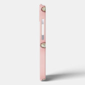 Coque ipad de bijoux en cuir verni rose Diamond Bl (Verso / Gauche)