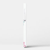 coque ipad de Cheval féminin de race rose Turquois (Verso / Gauche)