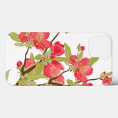 Coque ipad de fleurs d'arbre rose (Verso (horizontal))