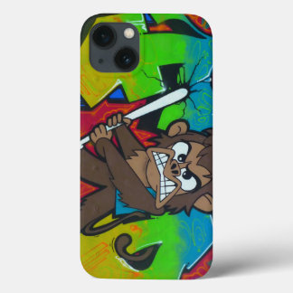 Coque ipad de graffiti pour singe en colère