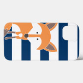 Coque ipad de la chasse Fox et Navy (Verso (horizontal))