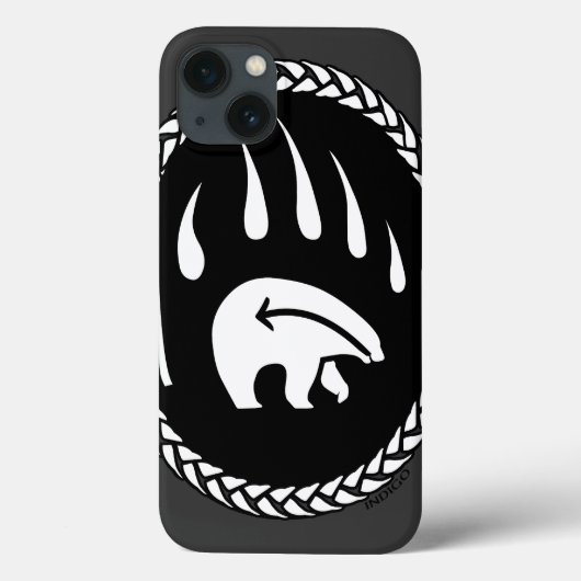 Coque ipad de l'ours tribal Amérindien coques ipad (Verso)