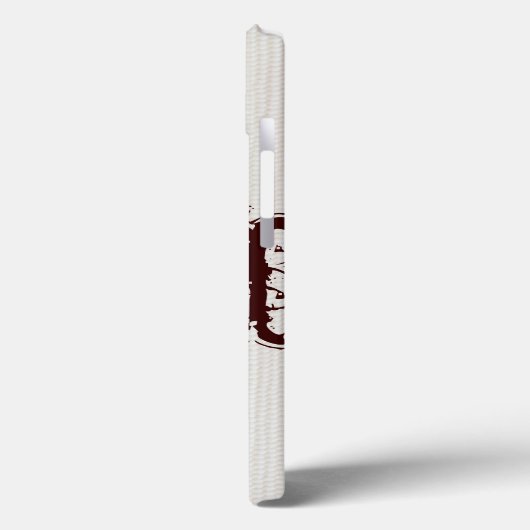 Coque ipad de monogramme Damask Filigree bleu (Verso / Gauche)