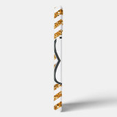 Coque ipad de Monogramme de fille Chevron Gold Mod (Verso / Droite)