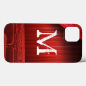 Coque ipad de Monogramme du Rideau Rouge (Verso (horizontal))