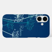 Coque ipad de nom de cervil de fleur moderne graph (Verso (horizontal))