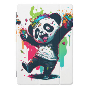 Coque ipad de panda à la mode et protecteur
