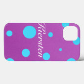 Coque ipad de point de la Polka Monogram (Verso (horizontal))