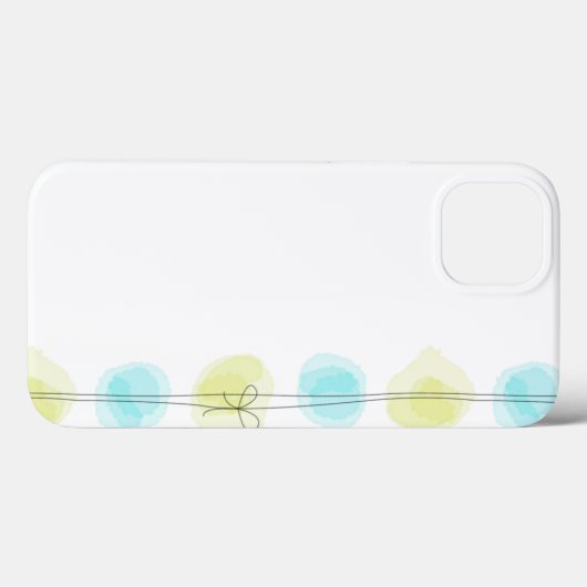 Coque ipad de points aquarelle (Verso (horizontal))