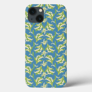 Coque ipad de style Art Nouveau, Lys on Blue