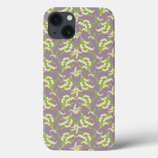 Coque ipad de style Art nouveau, Lys on Mauve (Verso)