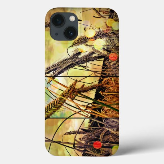Coque ipad d'étincelles de blé d'or (Verso)