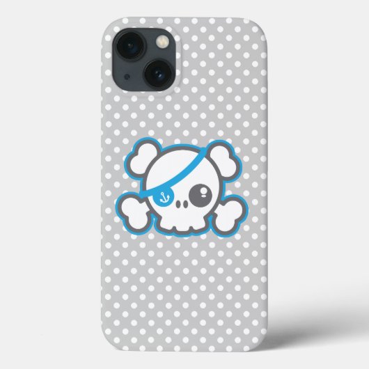 Coque ipad du crâne de Kawaii Pirate (Verso)