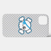 Coque ipad du crâne de Kawaii Pirate (Verso (horizontal))