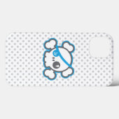 Coque ipad du crâne de Kawaii Pirate (Verso (horizontal))