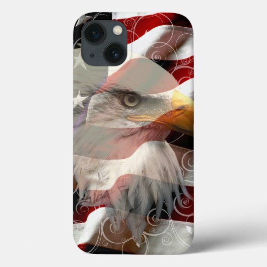 Coque ipad du drapeau américain de l'aigle (Verso)