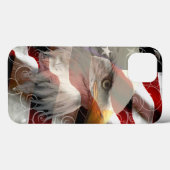 Coque ipad du drapeau américain de l'aigle (Verso (horizontal))