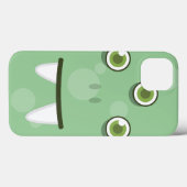 Coque ipad du visage du monstre vert (Verso (horizontal))