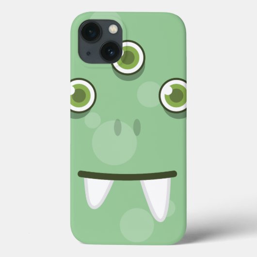 Coque ipad du visage du monstre vert (Verso)