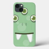 Coque ipad du visage du monstre vert (Verso)