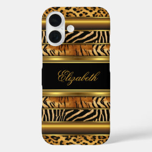 Coque iPad Élégant Classe Or Imprimé Animaux Mixte