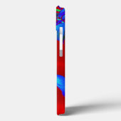 Coque ipad Feuille Red Sky Blue (Verso / Gauche)