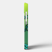 Coque ipad Floral Vert Bleu *personnaliser* (Verso / Gauche)