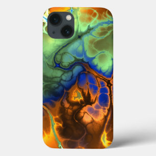 Coque ipad fractal flamme