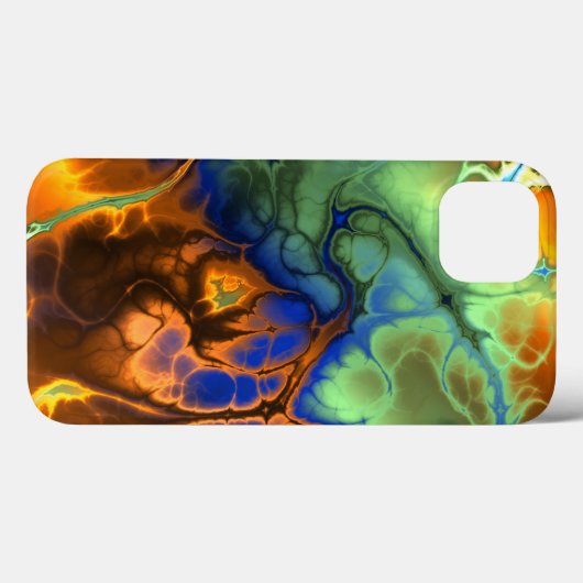 Coque ipad fractal flamme (Verso (horizontal))