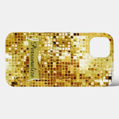 Coque ipad frais de regard de paillettes d'or de (Verso (horizontal))