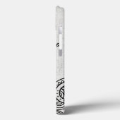 Coque ipad gris Mehndi Motif (Verso / Gauche)