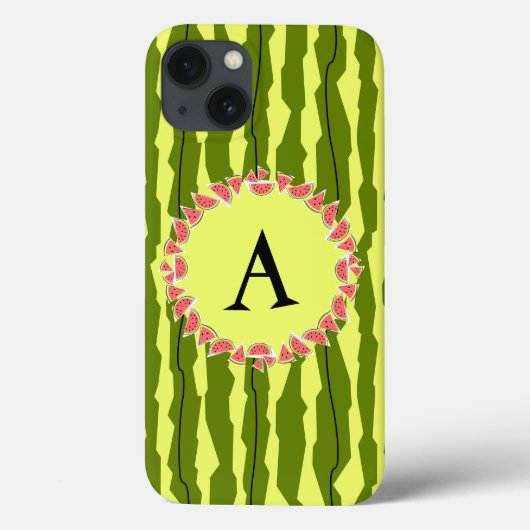 Coque ipad "Monogramme" de la pastèque (Verso)