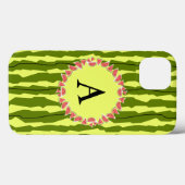 Coque ipad "Monogramme" de la pastèque (Verso (horizontal))