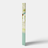 Coque ipad Monogramme Fleur de Cerisier Blanc (Verso / Droite)