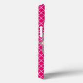 Coque ipad Monogramme Latti rose chaud (Verso / Droite)