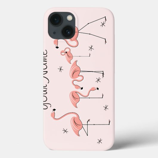 coque ipad "Nom" du groupe rose Flamants roses (Verso)