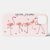coque ipad "Nom" du groupe rose Flamants roses (Verso (horizontal))