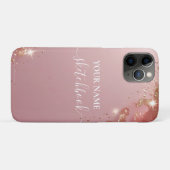 Coque ipad personnalisé Blush Rose Gold - Personna (Dos (Horizontal))