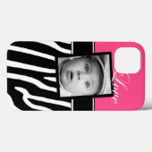 Coque ipad photo rose Zebra (Verso (horizontal))
