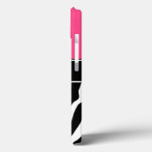 Coque ipad photo rose Zebra (Verso / Gauche)