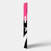Coque ipad photo rose Zebra (Verso / Droite)