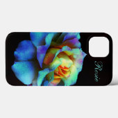 Coque ipad Rose Turquoise Pastel Rainbow (Verso (horizontal))