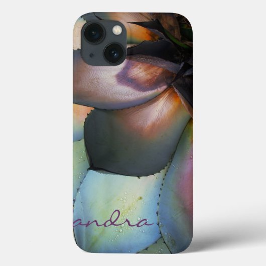 Coque ipad Succulent Blue Agave *personnalisez* (Verso)