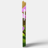 coque iphone 10 - 13 Orchidée tropicale rose (Verso / Gauche)