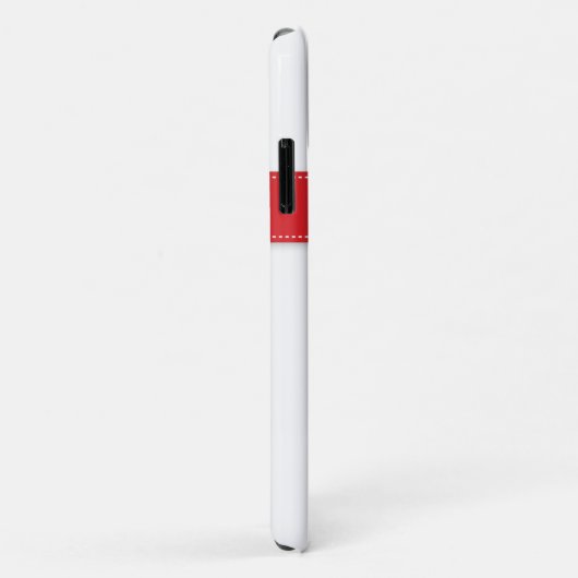 Coque iPhone 11 | Arc-en-ciel rayé avec Monogramme (Dos/Droite)