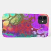 Coque iPhone 11 Bouffée de couleurs Digital Fluid Art (Dos Horizontal)